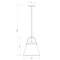 Z-Lite Z-Studio Pendant, 1-Light, 12.5 In.W x 14 In.H, Brushed Nickel/Ivory 743P12-BN - alternate 5